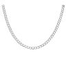 Silver Pave Curb Chain 20" By Icesia