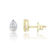 9ct Yellow Gold Pear Lab Grown Diamond Earrings G VS