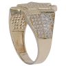9ct Yellow Gold Cubic Zirconia Star Signet Ring