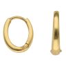 22ct Yellow Gold Plain Huggies Hoop Earrings