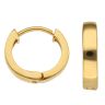 22ct Yellow Gold Plain Huggies Hoop Earrings