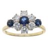 18ct Yellow Gold 0.90ct Brilliant Cut Diamond Cluster Ring