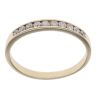 9ct Yellow Gold 0.20ct Brilliant Cut Diamond Half Eternity Ring