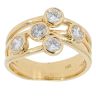 18ct Yellow Gold Diamond Bubble Five Stone Ring by Anya Belle