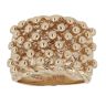 9ct Yellow Gold Six Row Keeper Ring