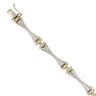 9ct Yellow and White Gold Fancy Bracelet 7"