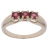 9ct Yellow Gold Garnet Three Stone Ring