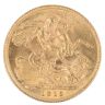 1915 George V Large Head UK Full Sovereign Coin