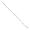 9ct Yellow and White Gold 0.05ct Diamond Fancy Bracelet 7"