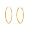 22ct Yellow Gold Daily Wear Plain Hoop Earrings