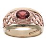 9ct Yellow and Rose Gold Clogau Garnet Solitaire Ring