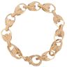 9ct Yellow Gold Patterned Tulip Bracelet 8"
