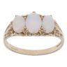 9ct Yellow Gold Opal Three Stone Ring