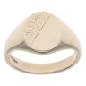 9ct Yellow Gold Patterned Oval Signet Ring