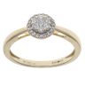 9ct Yellow Gold 0.25ct Brilliant Cut Diamond Cluster Ring