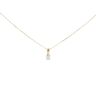 9ct Yellow Gold 0.13ct Diamond Solitaire Pendant and 16" Chain by Anya Belle