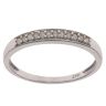 18ct White Gold 0.10ct Diamond Half Eternity Ring