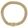 18ct Yellow and White Gold Fancy Bracelet 6.5"