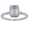 9ct White Gold 2.00ct Lab Grown Diamond Emerald Cut Solitaire Ring