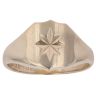 9ct Yellow Gold Star Shield Signet Ring
