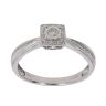 9ct White Gold 0.17ct Diamond Cluster Ring