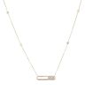 18ct Yellow Gold 0.50ct Brilliant Cut Diamond Messika Baby Moving Pendant and Chain 18"