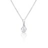 9ct White Gold Illusion 0.12ct Lab Grown Diamond Pendant