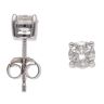 18ct White Gold 1.00ct Brilliant Cut Diamond Stud Earrings