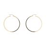 14ct Yellow Gold Greek Key Hoop Earrings