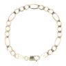 9ct Yellow Gold Figaro Bracelet 7"