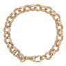 9ct Yellow Gold Cubic Zirconia Belcher Bracelet 8.5"
