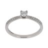 9ct White Gold 0.50ct Brilliant Cut Lab Grown Diamond Solitaire Ring