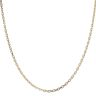 9ct Yellow Gold Square Links Belcher Chain 18"