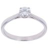 9ct White Gold 0.40ct Brilliant Cut Lab Grown Diamond Solitaire Ring