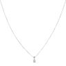 9ct White Gold 0.25ct Diamond Solitaire Pendant and Chain 18"