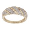 9ct Yellow Gold 0.20ct Brilliant Cut Diamond Twist Ring