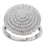 9ct White Gold 1.05ct Diamond Cluster Ring