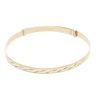 9ct Yellow Gold Patterned Expanding Bangle