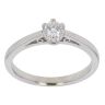 9ct White Gold 0.20ct Brilliant Cut Diamond Solitaire Ring