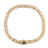 14ct Yellow Gold Monaco Classic Alternate Flex Lock Curb Bracelet 8.5"
