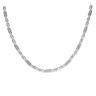 Silver Stars and Bars Chain 16" By Icesia
