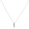 9ct White Gold 0.05ct Diamond Fancy Pendant and Chain 18"