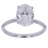 Platinum 2.03ct Oval Cut Lab Grown Diamond Solitaire Ring