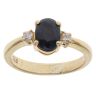 18ct Yellow Gold 0.07ct Diamond and Sapphire Ring