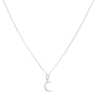 Silver Personalised Block Initial Pendant and Chain