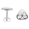 Silver Cut Out Fancy Stud Earrings By Icesia