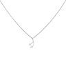 18ct White Gold 0.20ct Brilliant Cut Diamond Pendant and Chain 18"