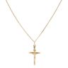 18ct Yellow Gold Crucifix Pendant and Chain 22"
