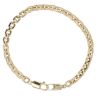 14ct Yellow Gold Square Belcher Bracelet 8.5"