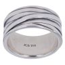 Silver Oxidised Band Signet Ring By Icesia